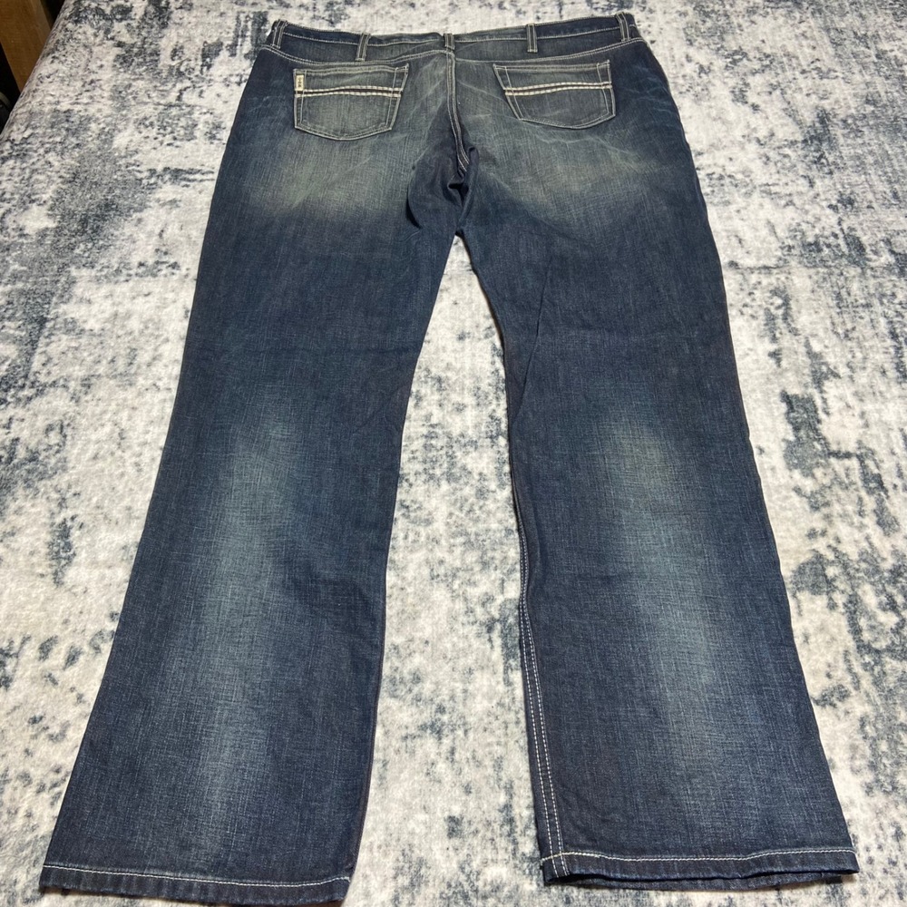 Cinch White Label Mens Relaxed Fit Straight Leg Jeans Dark Wash 44x36 MB92834 - Picture 3 of 4